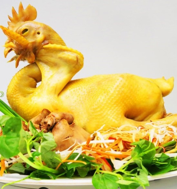 Gà Luộc Cánh Tiên kèm cháo gỏi 350.000đ