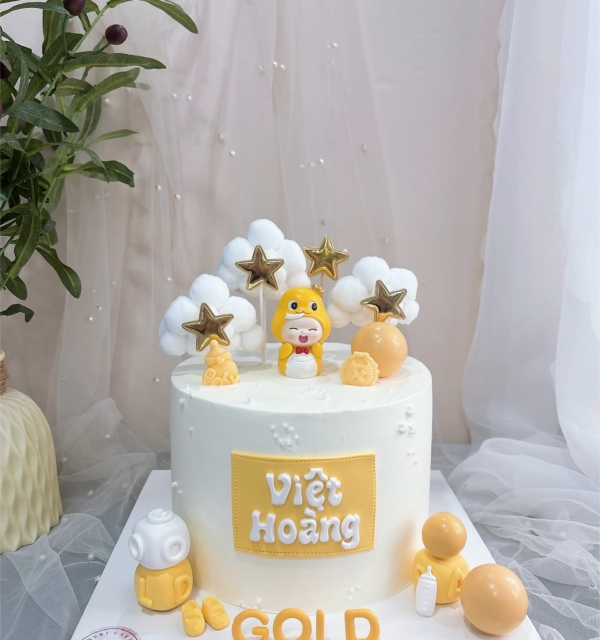 Bánh Kem Trang Trí Phụ Kiện Bé Trai