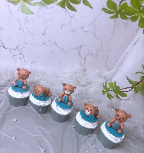 Set Cupcakes-Donuts-Bánh đậu xanh trái cây 