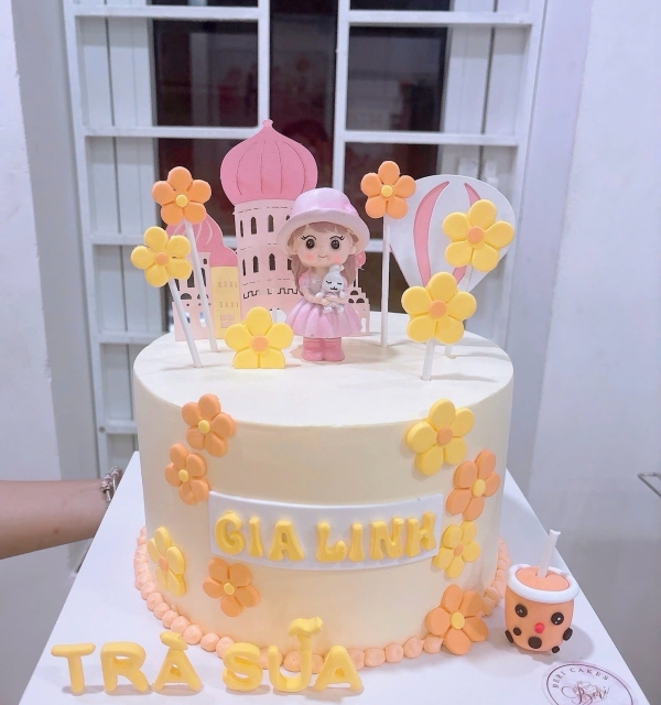 Bánh Kem Trang Trí Phụ Kiện Bé Gái 