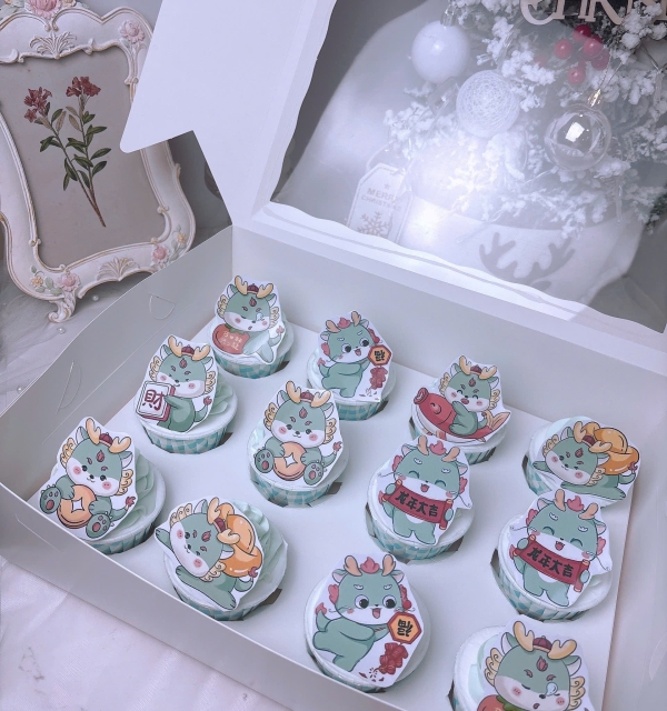 Set Cupcakes-Donuts-Bánh đậu xanh trái cây 