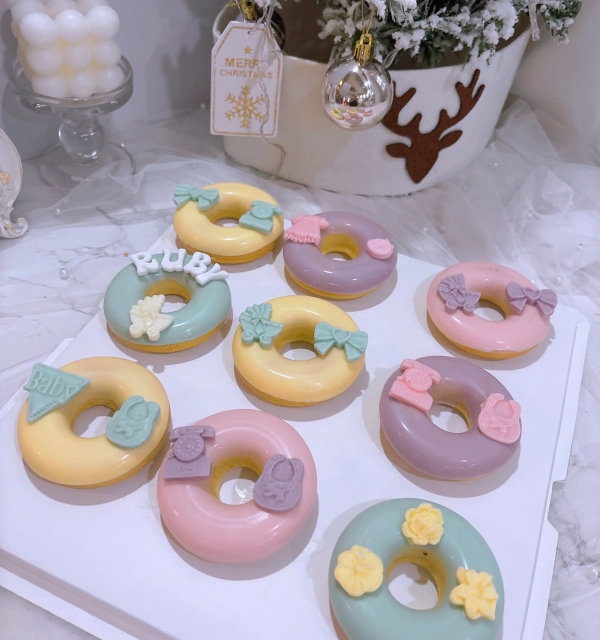 Set Cupcakes-Donuts-Bánh đậu xanh trái cây 