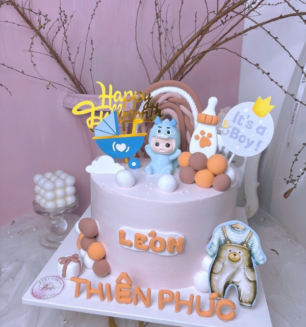 Bánh Kem Trang Trí Phụ Kiện Bé Trai