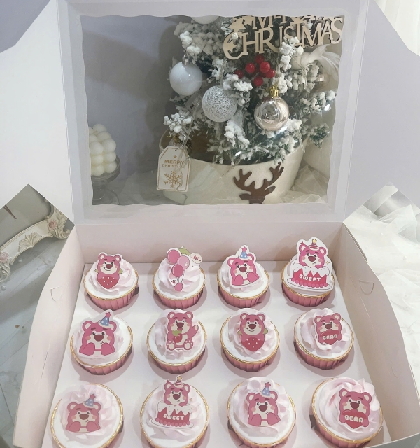 Set Cupcakes-Donuts-Bánh đậu xanh trái cây 