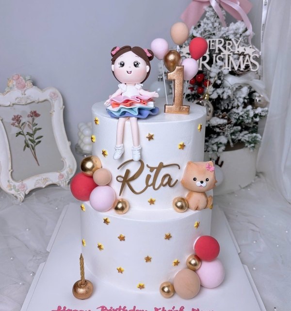 Bánh Kem Tạo Hình Bé Gái