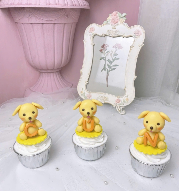 Set Cupcakes-Donuts-Bánh đậu xanh trái cây 