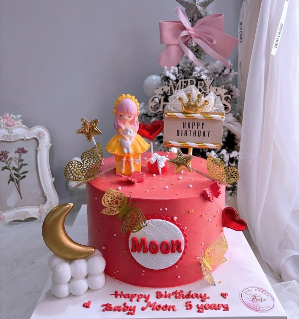 Bánh Kem Trang Trí Phụ Kiện Bé Gái 