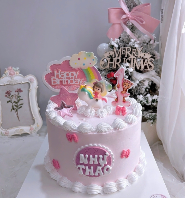 Bánh Kem Trang Trí Phụ Kiện Bé Gái 