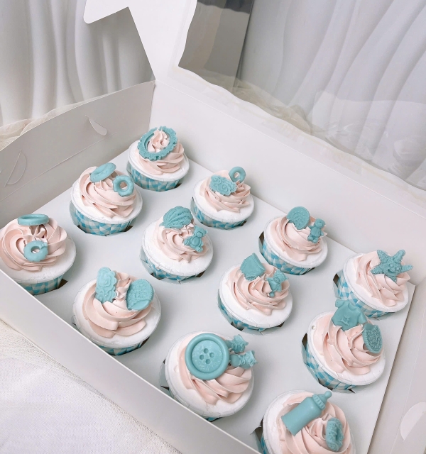 Set Cupcakes-Donuts-Bánh đậu xanh trái cây 