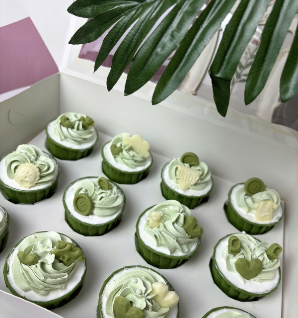 Set Cupcakes-Donuts-Bánh đậu xanh trái cây 