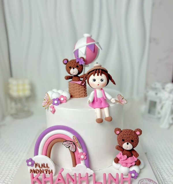 Bánh Kem Tạo Hình Bé Gái
