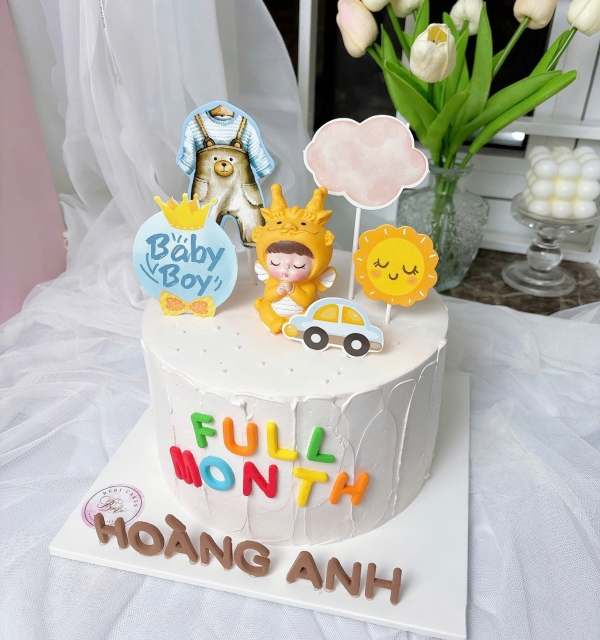 Bánh Kem Trang Trí Phụ Kiện Bé Trai