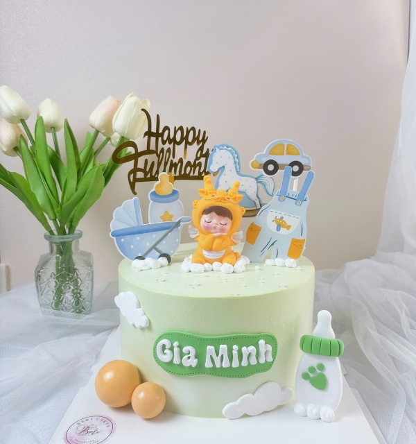 Bánh Kem Trang Trí Phụ Kiện Bé Trai