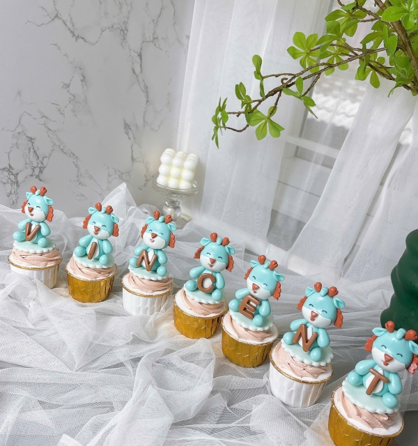 Set Cupcakes-Donuts-Bánh đậu xanh trái cây 