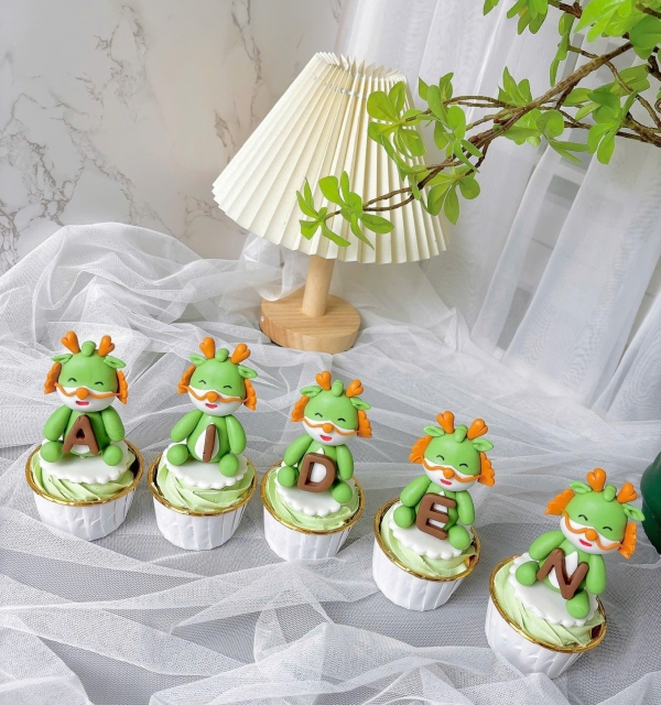 Set Cupcakes-Donuts-Bánh đậu xanh trái cây 