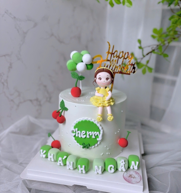 Bánh Kem Tạo Hình Bé Gái