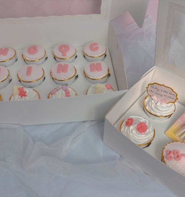 Set Cupcakes-Donuts-Bánh đậu xanh trái cây 