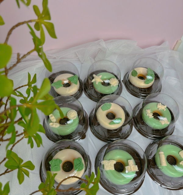 Set Cupcakes-Donuts-Bánh đậu xanh trái cây 