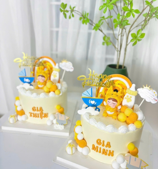 Bánh Kem Trang Trí Phụ Kiện Bé Trai
