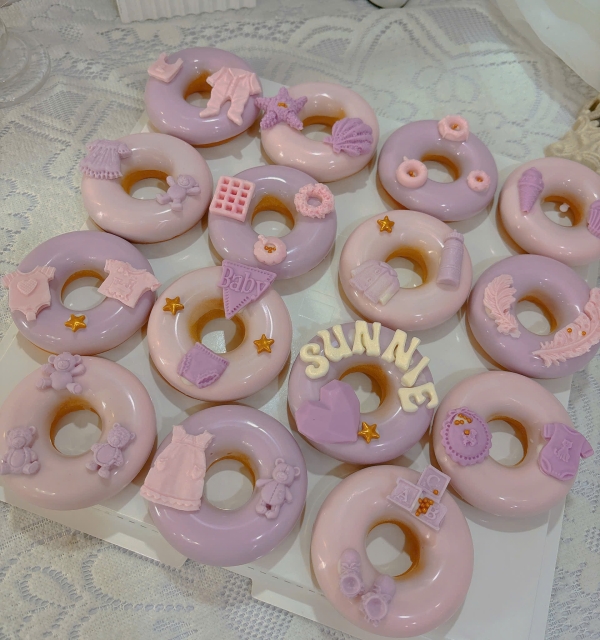 Set Cupcakes-Donuts-Bánh đậu xanh trái cây 