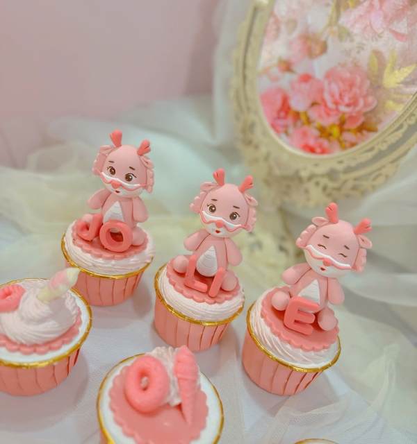 Set Cupcakes-Donuts-Bánh đậu xanh trái cây 