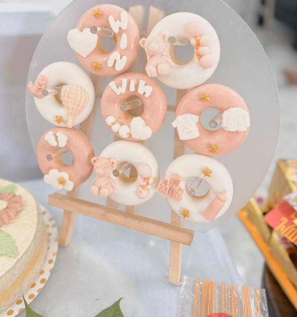 Set Cupcakes-Donuts-Bánh đậu xanh trái cây 