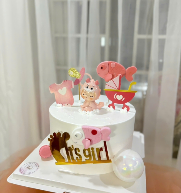 Bánh Kem Trang Trí Phụ Kiện Bé Gái 