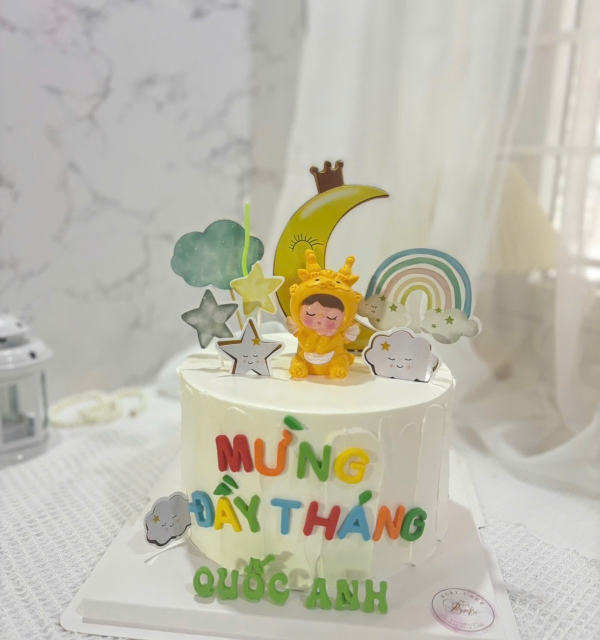 Bánh Kem Trang Trí Phụ Kiện Bé Trai
