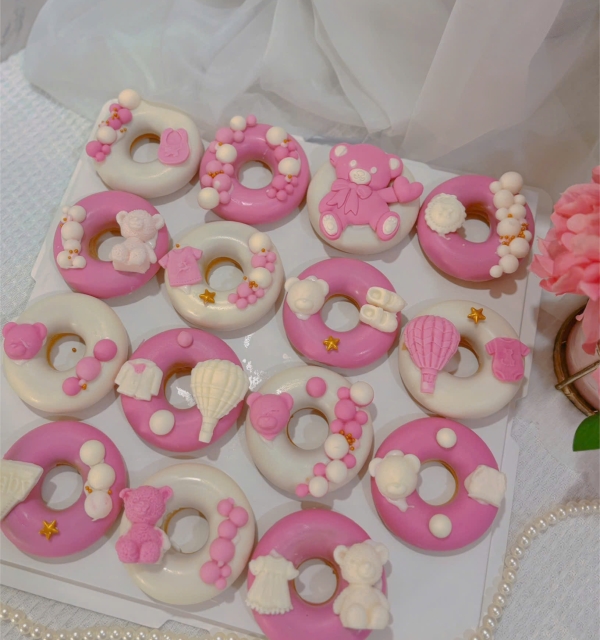 Set Cupcakes-Donuts-Bánh đậu xanh trái cây 