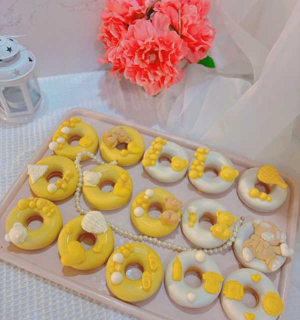 Set Cupcakes-Donuts-Bánh đậu xanh trái cây 