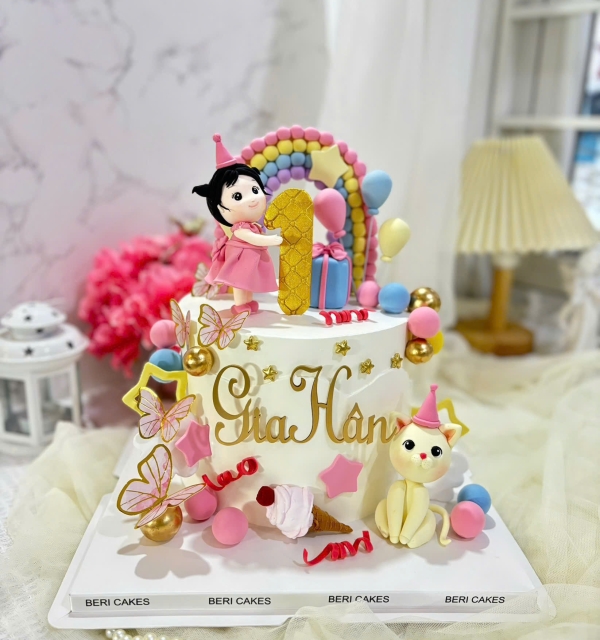 Bánh Kem Tạo Hình Bé Gái
