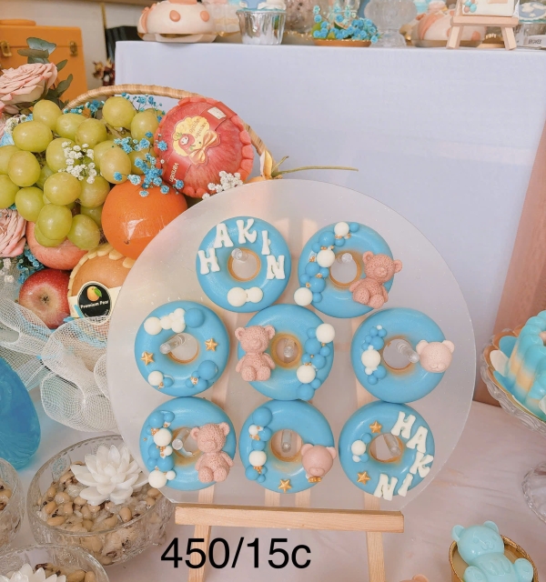 Set Cupcakes-Donuts-Bánh đậu xanh trái cây 