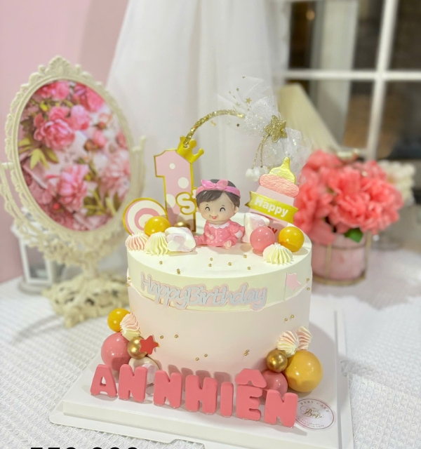 Bánh Kem Trang Trí Phụ Kiện Bé Gái 