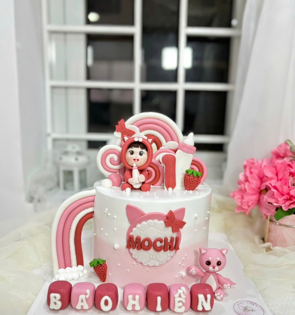 Bánh Kem Tạo Hình Bé Gái