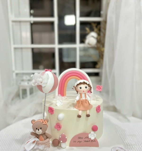 Bánh Kem Tạo Hình Bé Gái