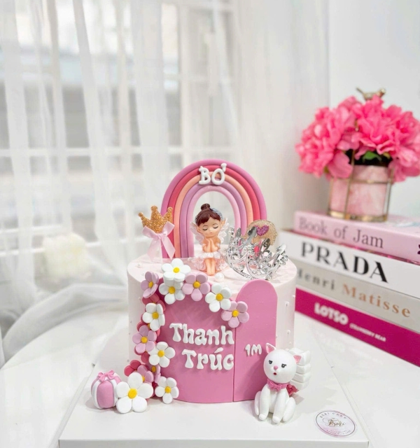 Bánh Kem Trang Trí Phụ Kiện Bé Gái 