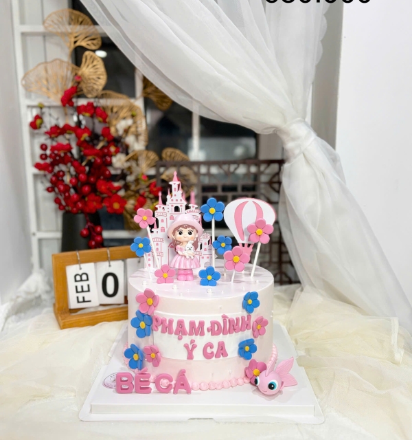 Bánh Kem Trang Trí Phụ Kiện Bé Gái 