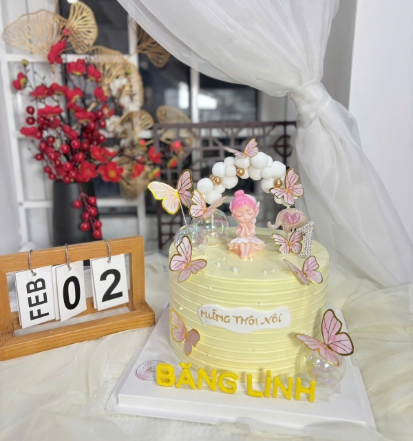Bánh Kem Trang Trí Phụ Kiện Bé Gái 