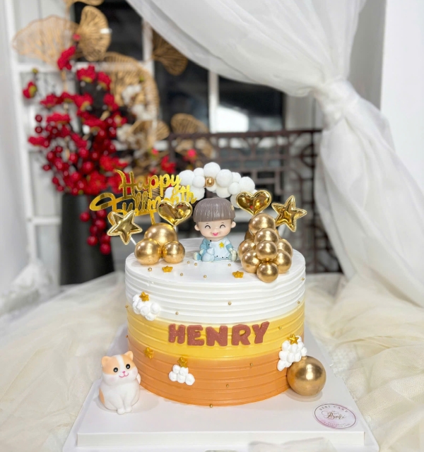 Bánh Kem Trang Trí Phụ Kiện Bé Trai