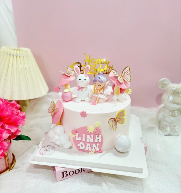 Bánh Kem Trang Trí Phụ Kiện Bé Gái 