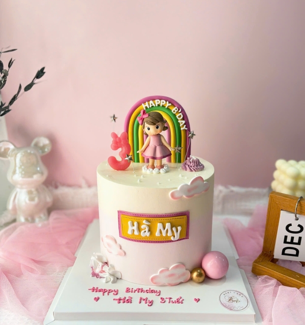 Bánh Kem Trang Trí Phụ Kiện Bé Gái 