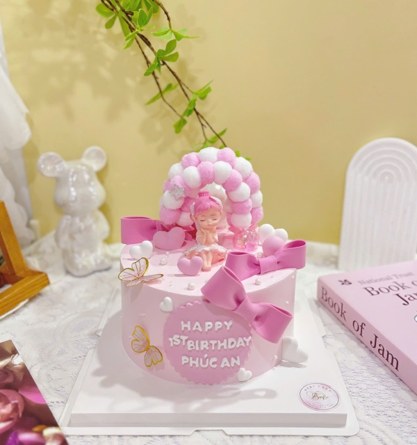 Bánh Kem Trang Trí Phụ Kiện Bé Gái 