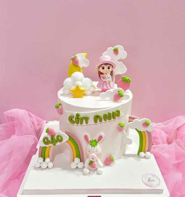 Bánh Kem Tạo Hình Bé Gái