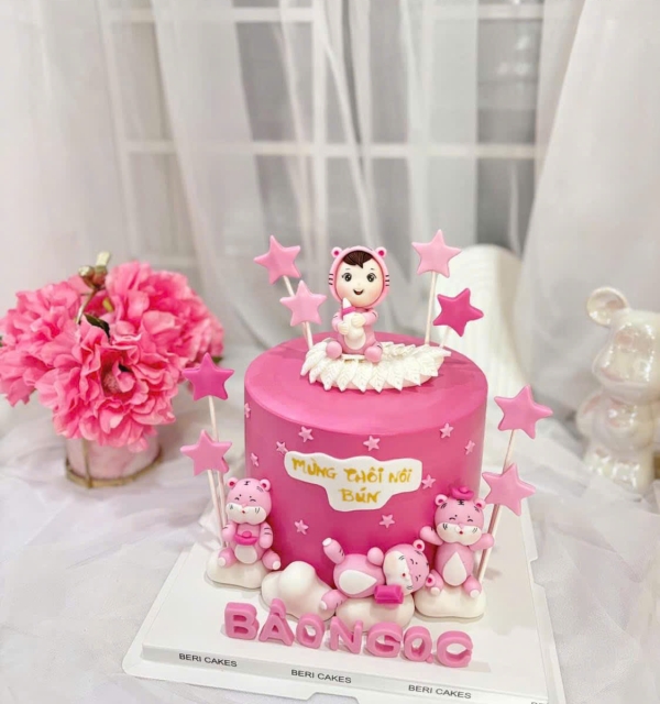 Bánh Kem Tạo Hình Bé Gái