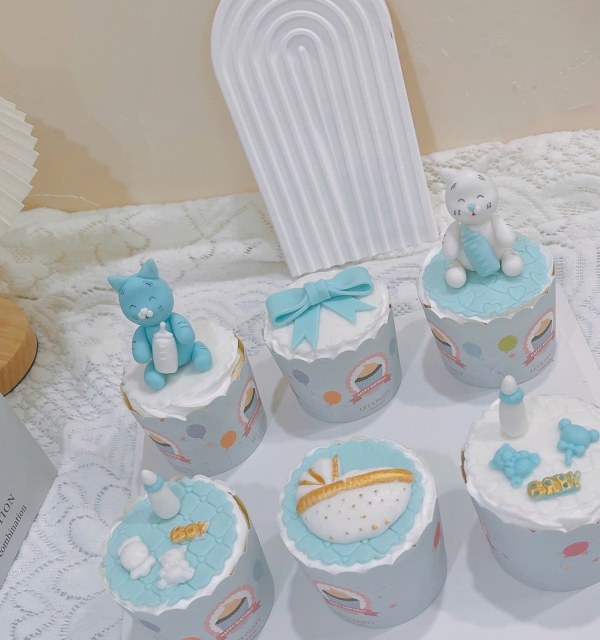 Set Cupcakes-Donuts-Bánh đậu xanh trái cây 