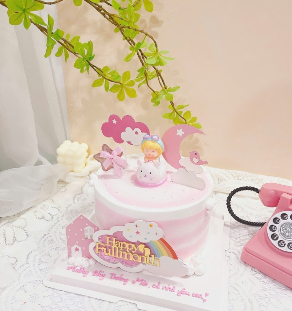 Bánh Kem Trang Trí Phụ Kiện Bé Gái 