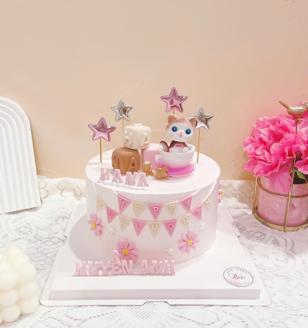 Bánh Kem Trang Trí Phụ Kiện Bé Gái 