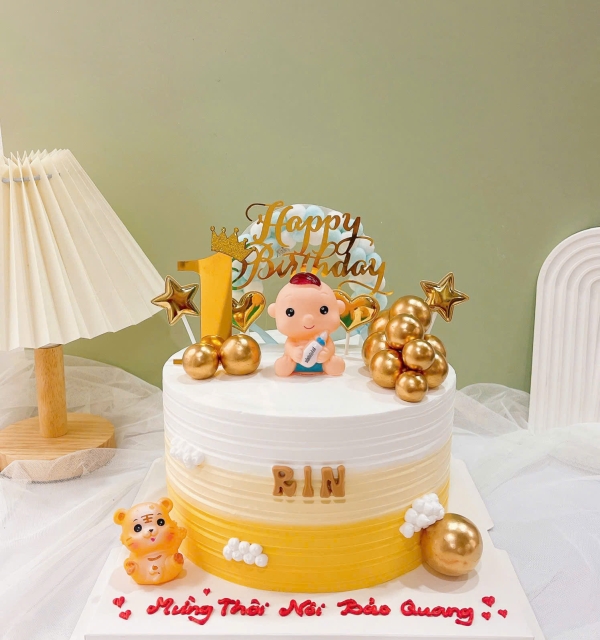 Bánh Kem Trang Trí Phụ Kiện Bé Trai