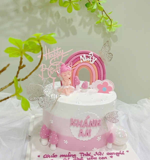 Bánh Kem Trang Trí Phụ Kiện Bé Gái 