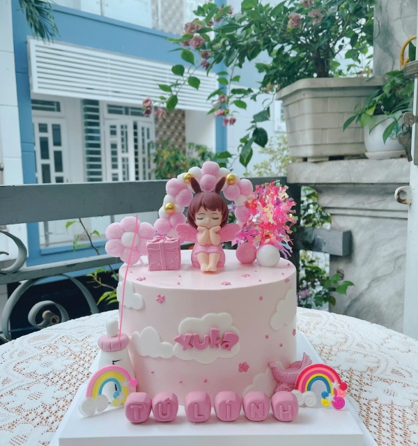 Bánh Kem Trang Trí Phụ Kiện Bé Gái 
